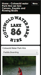 Mobile Screenshot of cotswoldwaterparkhire.com
