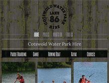 Tablet Screenshot of cotswoldwaterparkhire.com